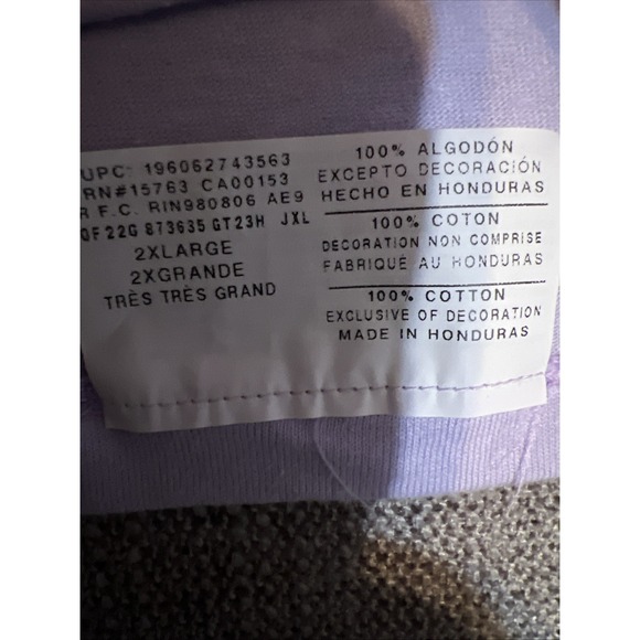 Champion Script Logo T Shirt Men's XXL  Light Purple Short Sleeve Activewear NWT - Picture 7 of 11